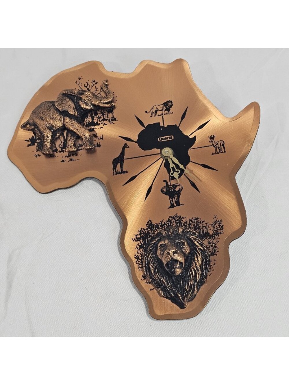 AFRICA Wall Clock..Copper ... from South Africa